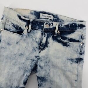Madewell Womens Jeans Size 26 Skinny Acid Wash Distressed Denim Pants